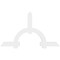 Ekena Millwork Ericson Architectural Grade PVC Gable Bracket, 84"W x 49"H x 2"D x 6"F, 14/12 Pitch GBP084X49X0206ERI00 - alternate 4